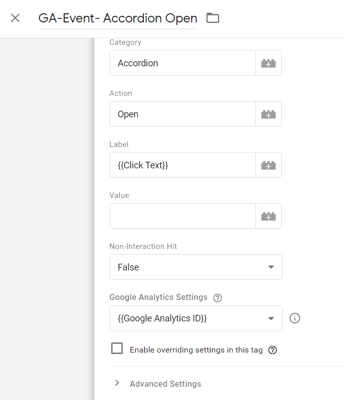 Quick Guide to Track Accordions Open/Close in Tag Manager